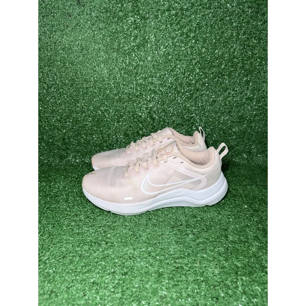 Nike Downshifter 12 Womens Size 6 Pink‎ White Walking Running Shoes Sneakers